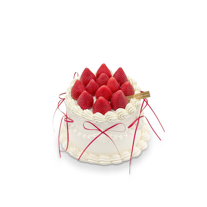 VaVa Designer Cakes Strawberry Ribbon Chiffon Cake - A Romantic & Gift-like Charm
