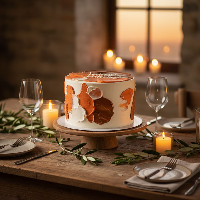 VaVa Designer Cakes Sunset in Tuscany Cake – A Taste of Warm Elegance