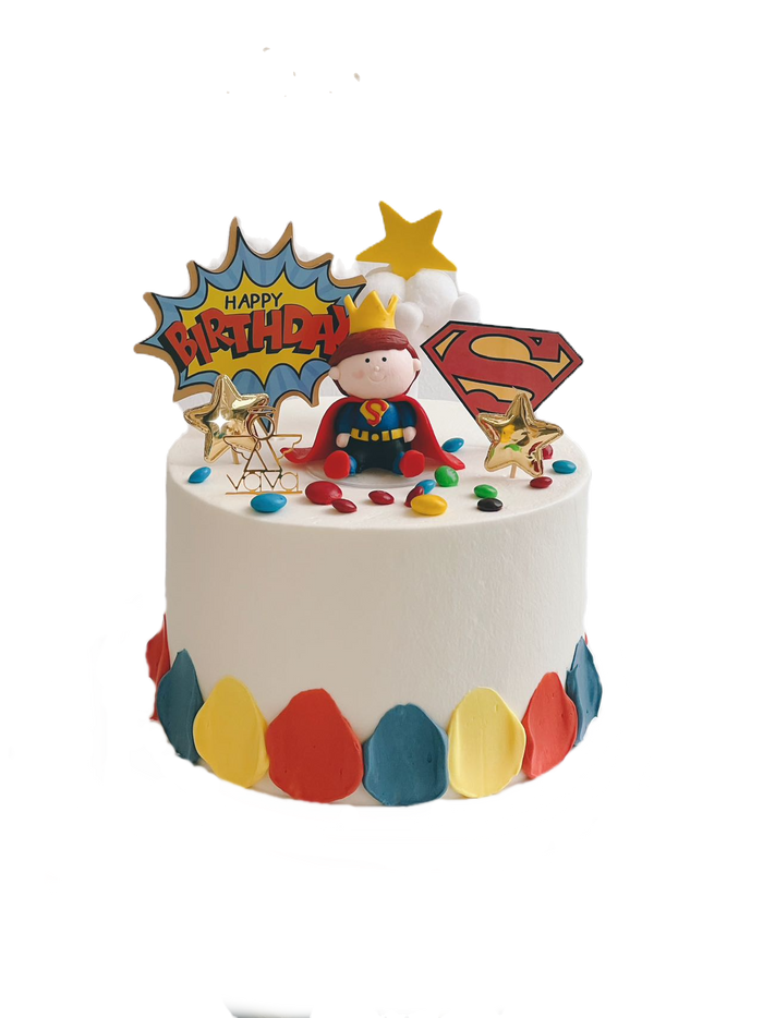 VaVa Designer Cakes Superman Hero Cake – Fly High with Every Celebration