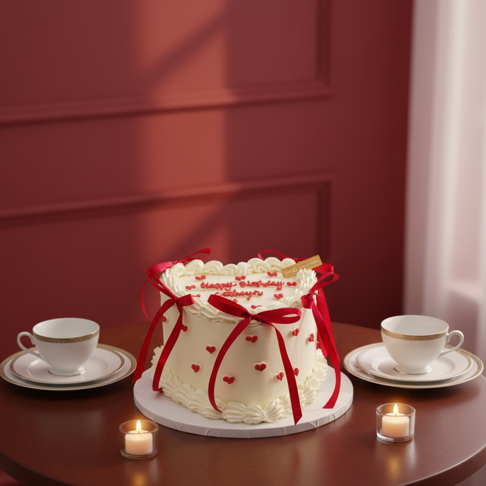 VaVa Designer Cakes Sweetheart Ribbon Cake – Love Wrapped in Every Slice