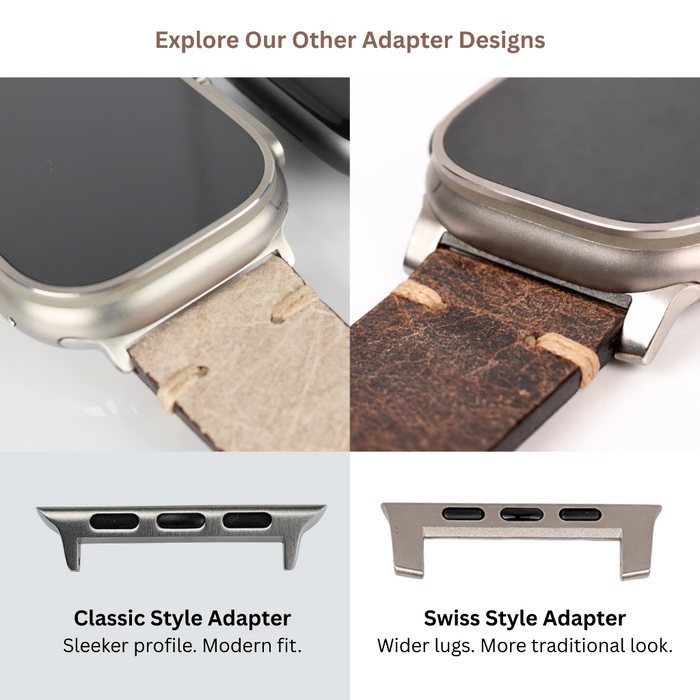apple watch leather straps adapters