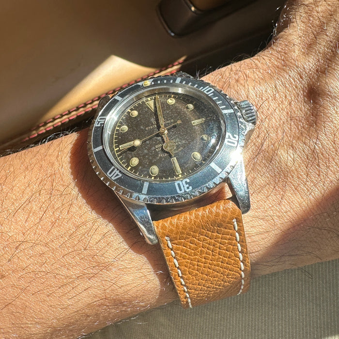 Which watch strap color is best for your skin tone? Comparing the same premium Italian leather watch strap on different skin tones can help you choose the perfect match for your Rolex. Brown leather straps provide a warm vintage look, black straps offer timeless elegance, and lighter shades create a more casual appearance. Milano Straps handcrafted leather watch straps are designed to complement both your watch and your personal style.