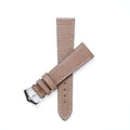 Taupe Saffiano  Leather Watch Strap -Taupe - Leather strap- Milano Straps