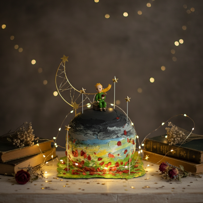 VaVa Designer Cakes The Little Prince with Rose Cake – A Tale of Love Among the Stars