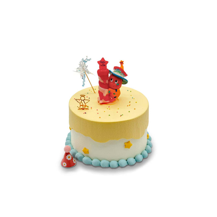 VaVa Designer Cakes Twinkle Twinkle Chiffon Cake - with Starry Yellow Drip Design