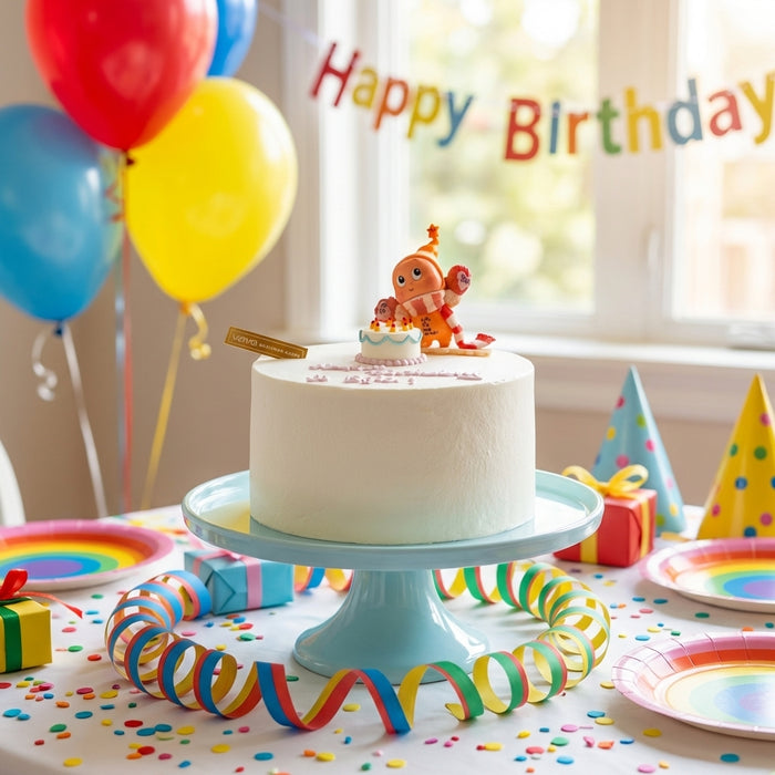VaVa Designer Cakes Twinkle Twinkle Winter Adventurer Cake - Minimal White