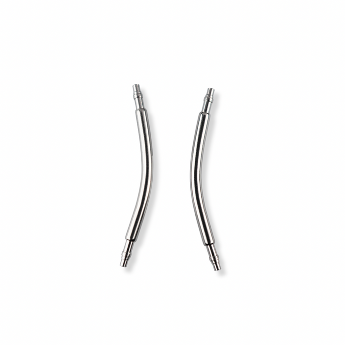 Universal Swiss Curved Double Stair Spring Bars 1.5mm Thick 316L Stainless Steel Watch Pins 17mm to 20mm