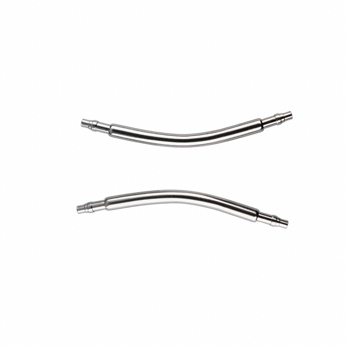 Universal Swiss Curved Double Stair Spring Bars 1.5mm Thick 316L Stainless Steel Watch Pins 17mm to 20mm