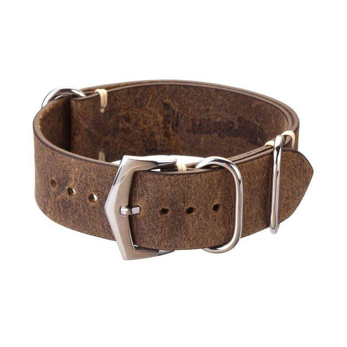 Vintage Military Strap Brown Watch Strap - Military Watch Strap- Milano Straps