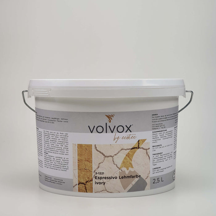 VOLVOX Espressivo Lehmfarbe - (023) ivory – Produktdetail 4