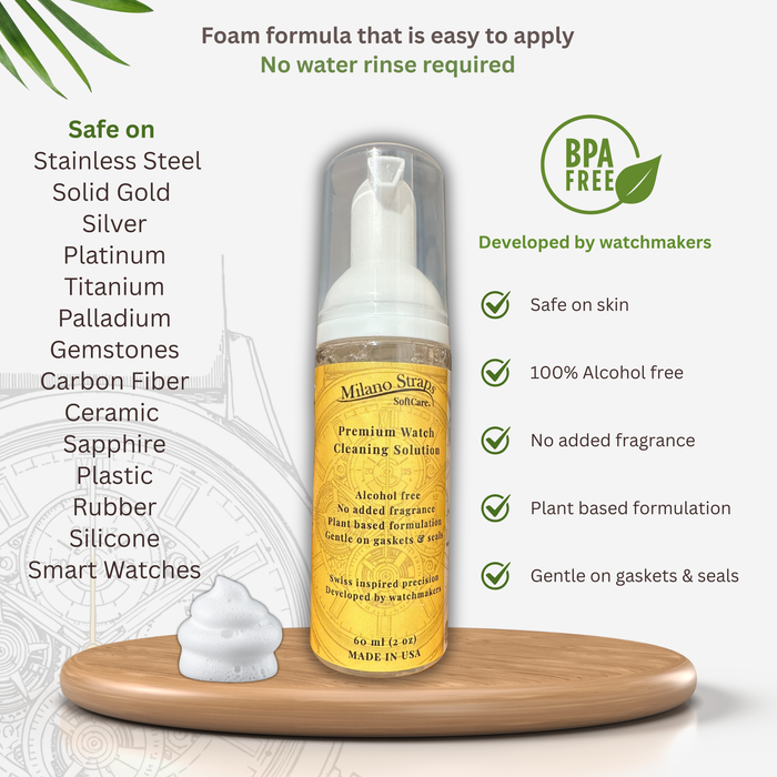 Premium watch cleaning kit for cleaning wristwatches, for  All brands Rolex, Omega, Tudor and more