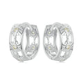 White Gold Plated Inifinite Love Hoop Earring Cartilage Earrings Lightweight