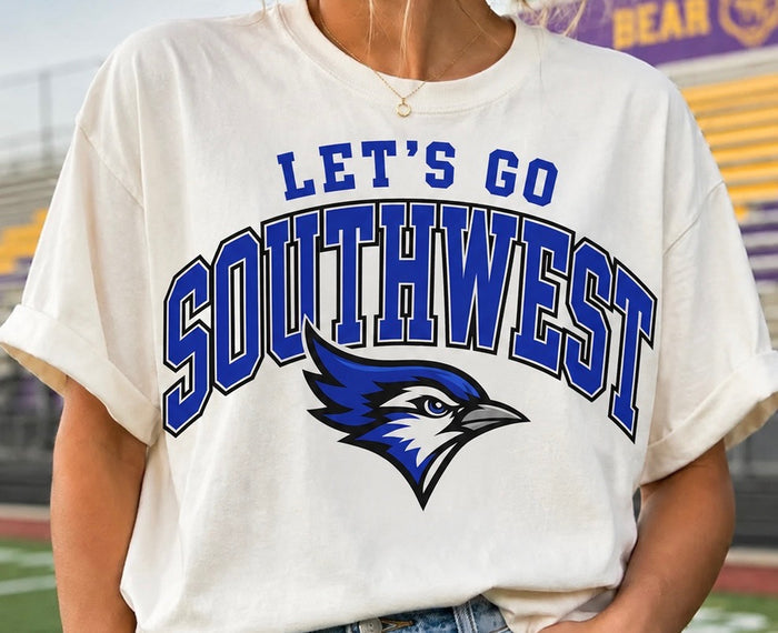 White Let's Go Southwest Tee
