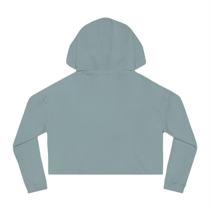 Women’s Cropped Hooded Sweatshirt - Black Classic Logo