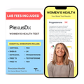 PlexusDx Women's Health & Wellness at-home blood test kit box with hormone and thyroid biomarker analysis
