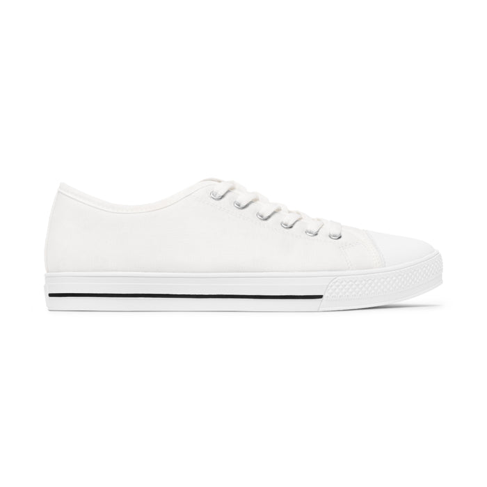 Women's Low Top Sneakers - Classic Color Distressed Logo
