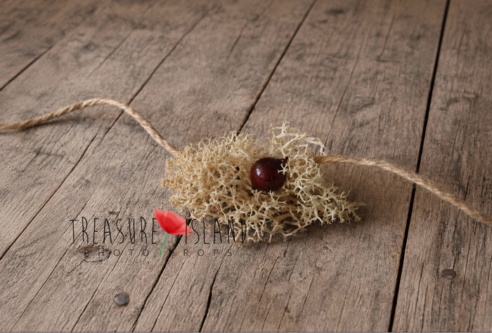 Woodland Moss & Berry Tieback - Newborn Photography Prop