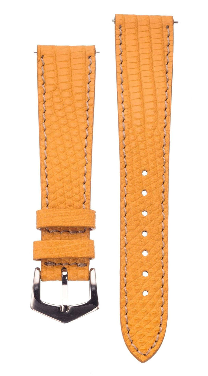 Yellow Lizard Watch Strap - Leather strap- Milano Straps